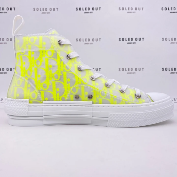 Giày Dior B23 High Dior Oblique White Yellow 3SH118YNT H160 - Ảnh 2