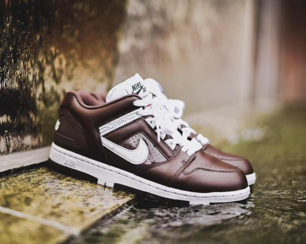 Giày Nike Supreme x Air Force 2 'Brown' AA0871-212 - Ảnh 3
