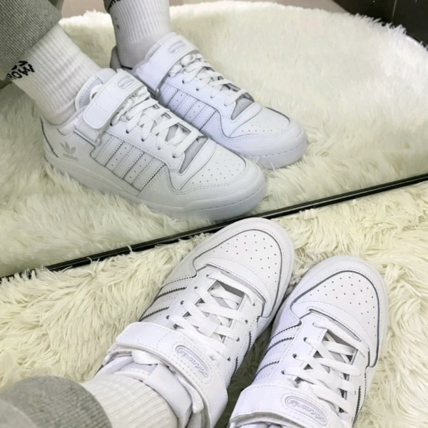Giày Adidas Forum Low 'Triple White' FY7755 - Ảnh 2