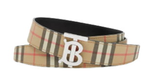 Thắt Lưng Burberry Reversible Monogram Motif Vintage Beige