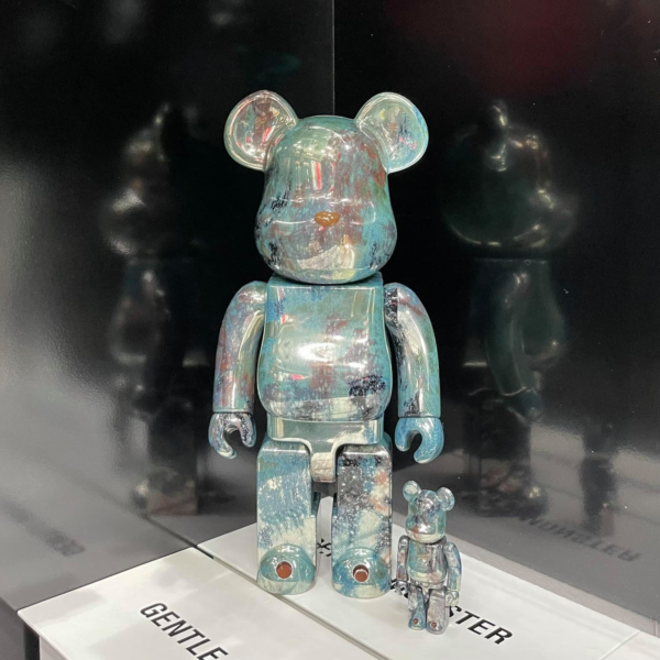 Mô hình Bearbrick Pushead Silver  400% 100% - Ảnh 2