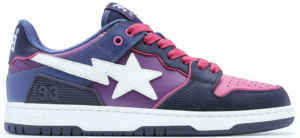 Giay Bape A Bathing Ape Bape SK8 Sta 'Purple White' 1J30-291-024