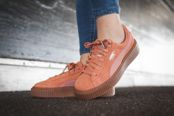 Giày Puma Suede Platform Animal Womens 'Cameo Brown' 365109-02 - Ảnh 5