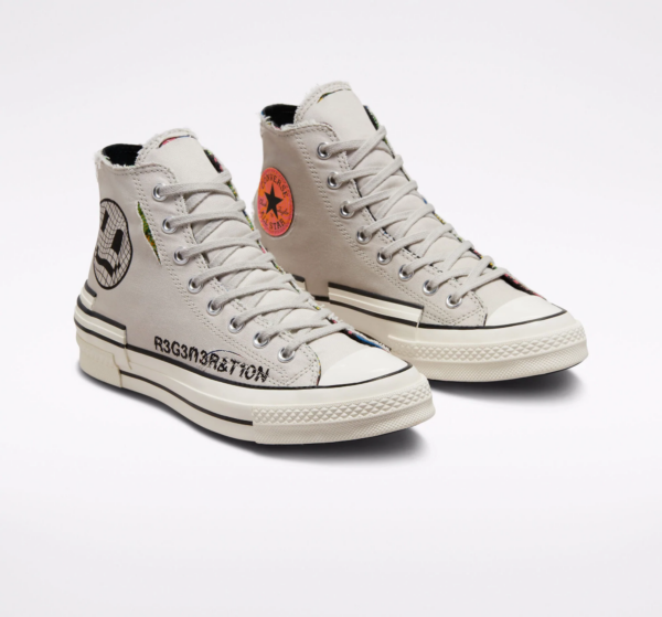 Giày Converse Chuck 70 High Hacked Heel 'Grey' A00730C - Ảnh 9