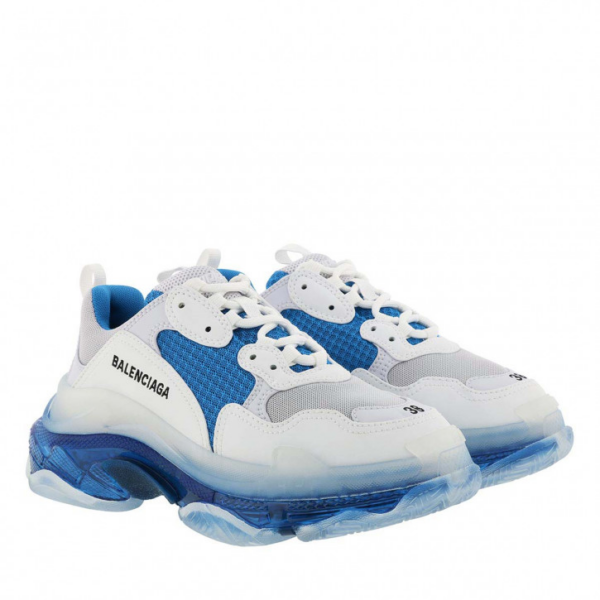 Giày Balenciaga Triple S Sneaker White Blue 541624-W09ON-9169 - Ảnh 2