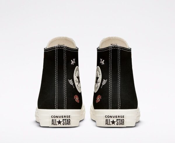 Giày Converse Chuck Taylor All Star 70s Hi Embroidery Florets 'Black White' - Ảnh 2