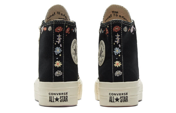 Giày Converse Chuck Taylor Floral Platform High Black Multi A01592C - Ảnh 3