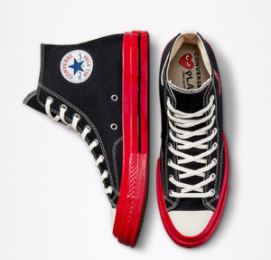 Giay Converse Play Chuck 70 x Comme des Garcons 'Black Red' A01793C