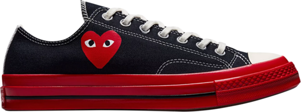 Giày Converse Comme des Garçons Play x Chuck 70 Low 'Black Red' A01795C