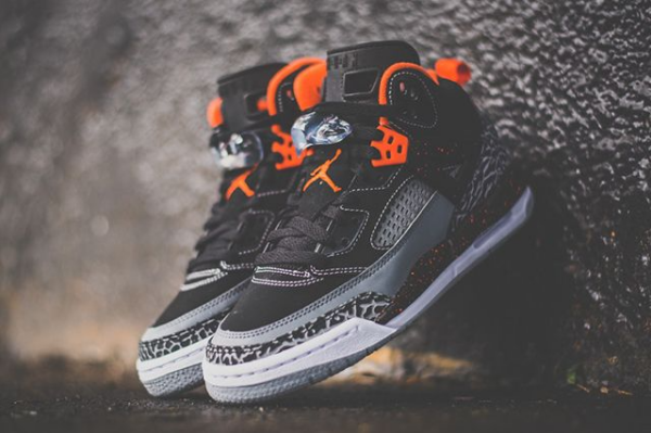 Giày Nike Jordan Spizike GS 'Black Electric Orange' 317321-080 - Ảnh 7