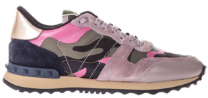 Giày Valentino Women's Rockstud Camouflage Sneakers PW2S0291-TZP-0O6