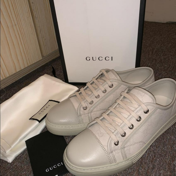 Giày Gucci GG Low 'Cotton Washed White' 426189-FV590-9073 - Ảnh 3
