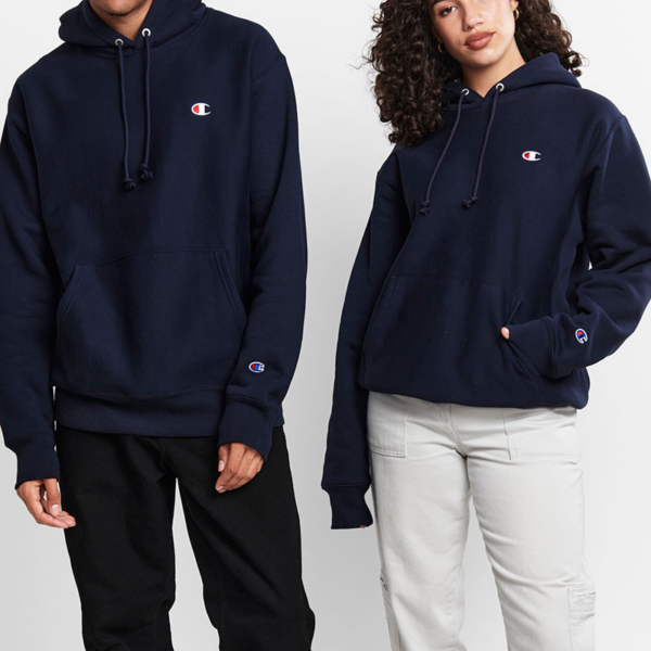 Champion Reverse Weave Hoodie Sweatshirt Navy A1704H-NAV - Ảnh 3