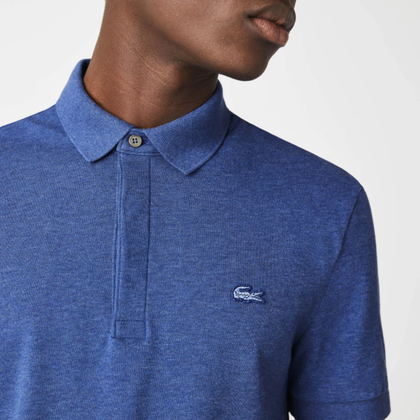 Ao Lacoste Paris Stretch Cotton Pique Polo Shirt 'Blue' PH5522-11-HJD