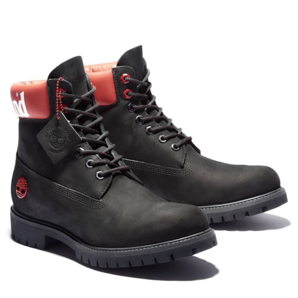 Giày Timberland Men's 6-Inch Premium Waterproof Black Waterbuck A1QTV - Ảnh 3