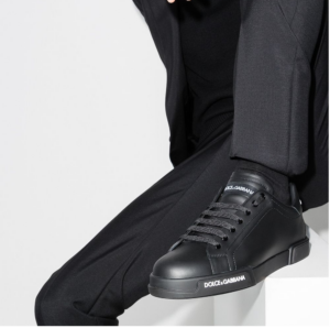 Alternative view of Giày Dolce & Gabbana Calf Nappa Portofino Black CS1774-AA335-8B956