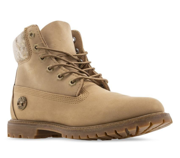 Giày Timberland Women's Leather and Fabric Velvet 6-Inch Boot A21XE - Ảnh 2