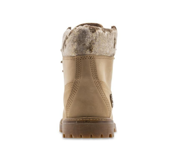 Giày Timberland Women's Leather and Fabric Velvet 6-Inch Boot A21XE - Ảnh 3