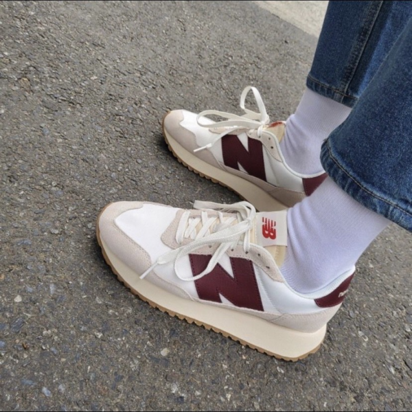 Giày New Balance 237 'White Burgundy' MS237SB - Ảnh 5