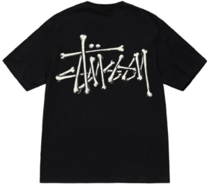 Ao Stussy Bones Stock T-Shirt 'Black'