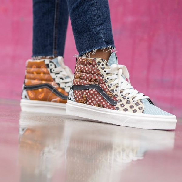 Giày Vans Sk8-Hi 'Tiger Patchwork' VN0A4BV61IO - Ảnh 2