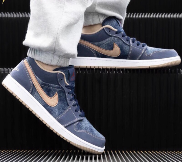 Giày Nike Air Jordan 1 Low SE 'Denim' DH1259-400 - Ảnh 5
