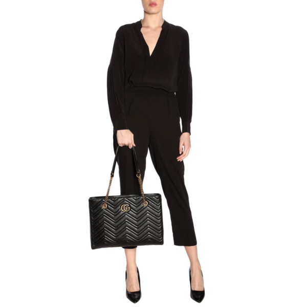 Túi Gucci GG Marmont Quilted Shoulder Bag 524578 0OLAT 1000 - Ảnh 7