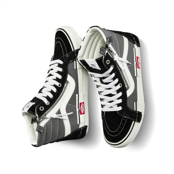 Giày Vans Sk8-Hi Reissue Cap Grey Black VN0A3WM1603 - Ảnh 6