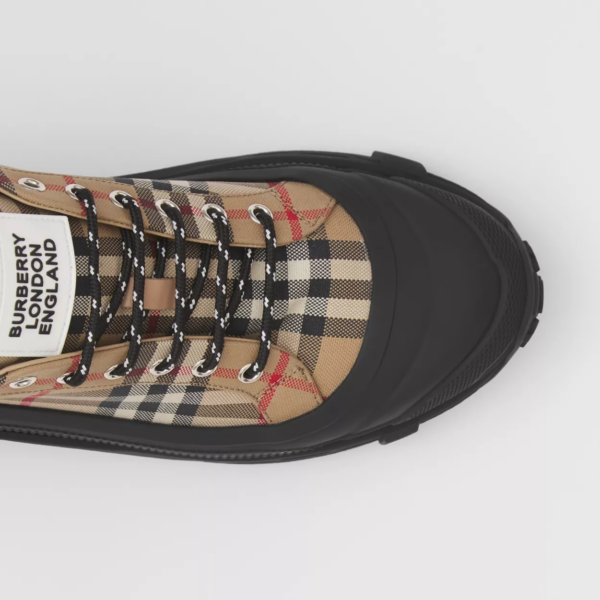 Giày Burberry Vintage Check Cotton Arthur 'Archive Beige' 80452871 - Ảnh 3