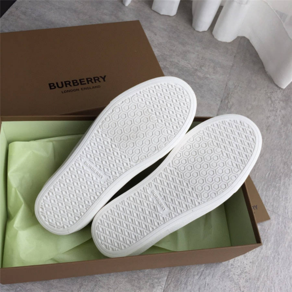 Giày Burberry Bio-based Sole Latticed Cotton Slip-on Beige 80321921 - Ảnh 3