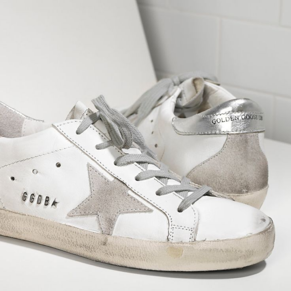 Giày Golden Goose Wmns Super Star 'White Silver' GCOWS590-W77 - Ảnh 3
