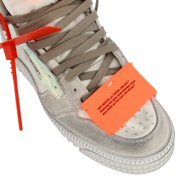 Giày Off-White Court High Iridescent FW19 OMIA065F19800039W-0118 - Ảnh 5