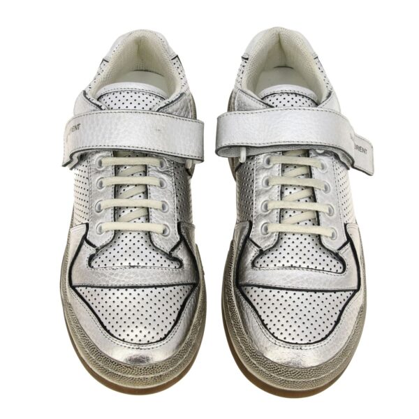 Giày Saint Laurent SL24 Velcro Sneakers 558255 08D10 8105 - Ảnh 3