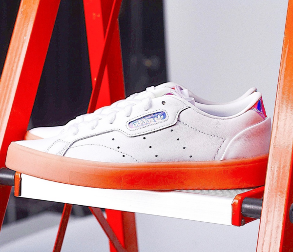 Giày Adidas Wmns Sleek 'White Coral Iridescent' FW3718 - Ảnh 4