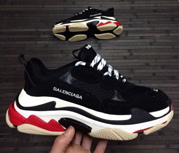 Giày Balenciaga Wmns Triple S Sneaker 'Black Red' 524037-W09O1-1000 - Ảnh 5
