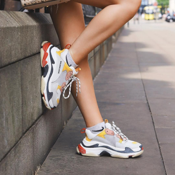 Giày Balenciaga Wmns Triple S Trainer 'Pink Black' 524038-W09O5-9035 - Ảnh 5