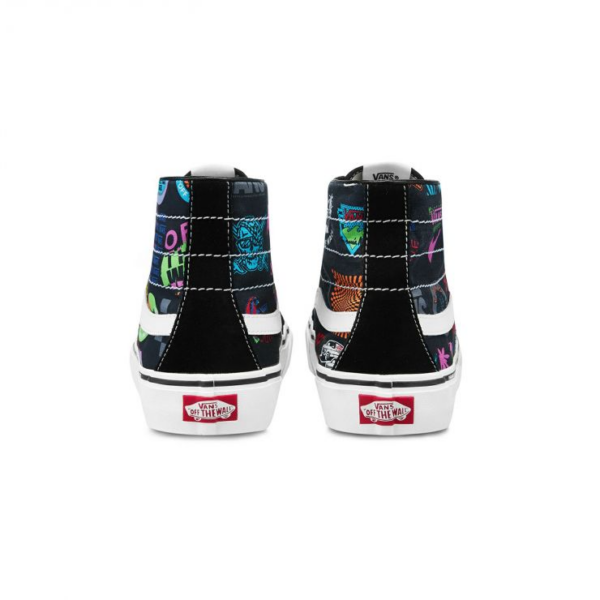 Giày Vans Sk8-High 138 Decon Sf 'Black White Multi-Color' VN0A3MV1W95 - Ảnh 5