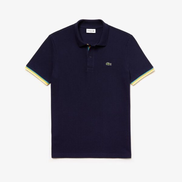 Áo Lacoste Polo Slim fit Petit Navy Blue PH4220-51-166 - Ảnh 2