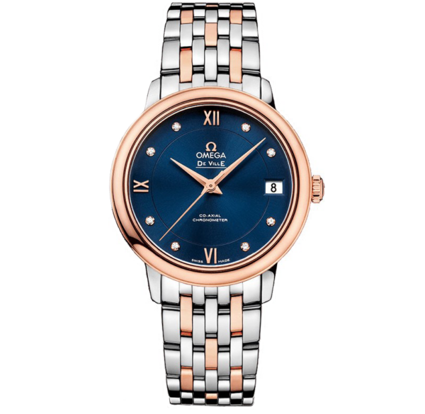 Đồng Hồ Omega De Ville Prestige 'Gold Blue' 424-20-33-20-53-001 - Ảnh 3