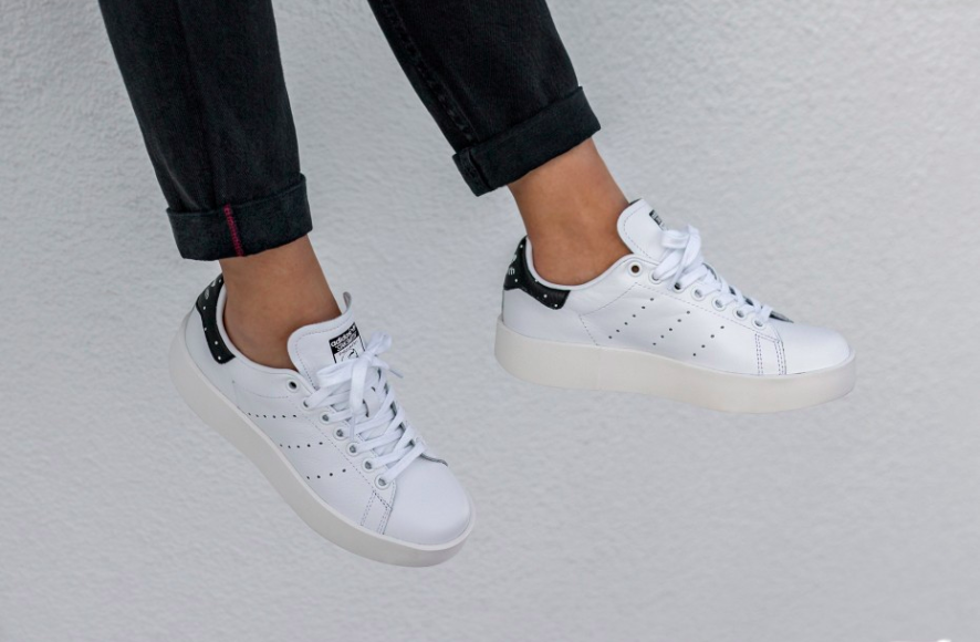 Giày Adidas Stan Smith Bold Black 'Dot' BA7771 - Ảnh 3