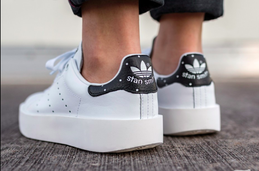 Giày Adidas Stan Smith Bold Black 'Dot' BA7771 - Ảnh 4