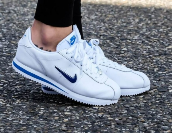 Giày Nike Cortez Basic Jewel 18 'Blue Jay' AA2145-101 - Ảnh 5