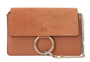 Túi Chloe Faye Small Shoulder Bag in Muted Brown CHC21SS127A3726B