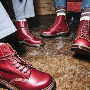Alternative view of Giày Dr. Martens 1460 Vintage Oxblood Quilon Boots 12308601