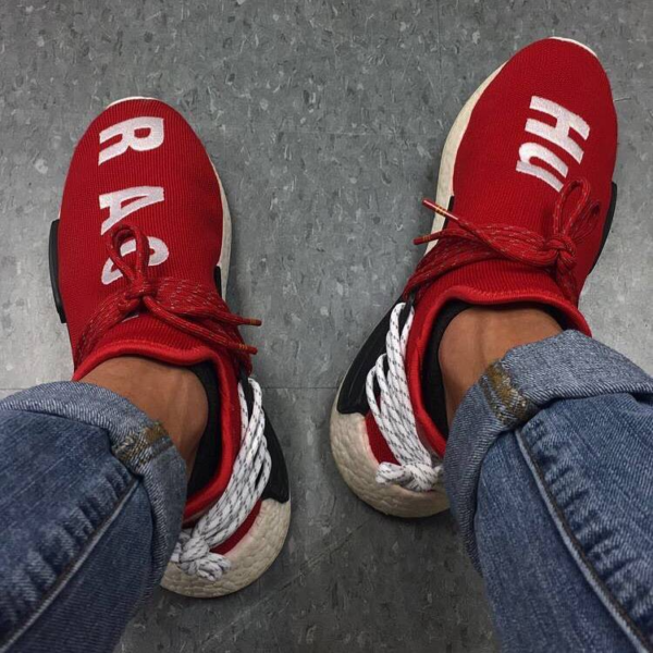 Giày Adidas Pharrell x NMD Human Race 'Red' BB0616 - Ảnh 4