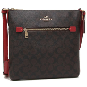 Alternative view of Túi Coach Rowan Pile Bag Brown Red C1554 IMRVQ