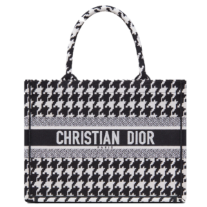 Tui Dior Medium Book Tote 'Black Macro Houndstooth' M1296ZTQT-M911