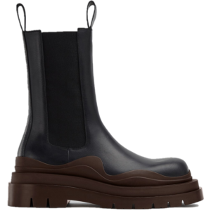 Giay Bottega Veneta Tire Chelsea Boot 'Black Ebony' 630284VBS501257