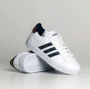 Giay Adidas Grand Court 2.0 'White Mystery Blue' GW7111