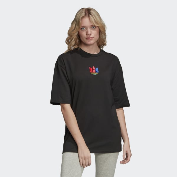 Áo Adidas Adicolor 3D Trefoil Tee Black GD2234 - Ảnh 4